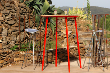 Bar extérieur sur mesure rouge - Forj
